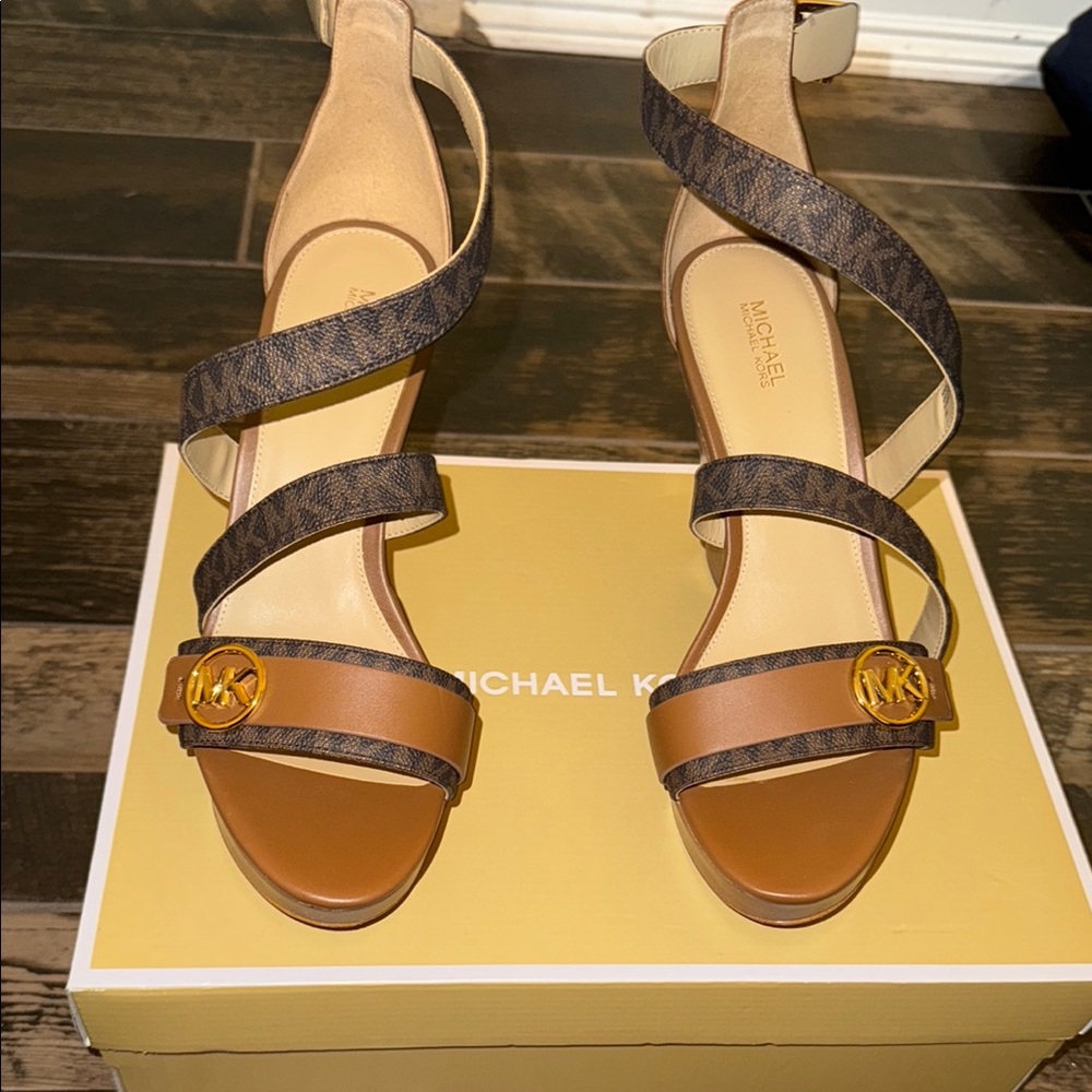 Michael Kors Brown Strappy Sandals